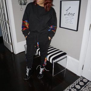 Fur Patched Fleece Set!